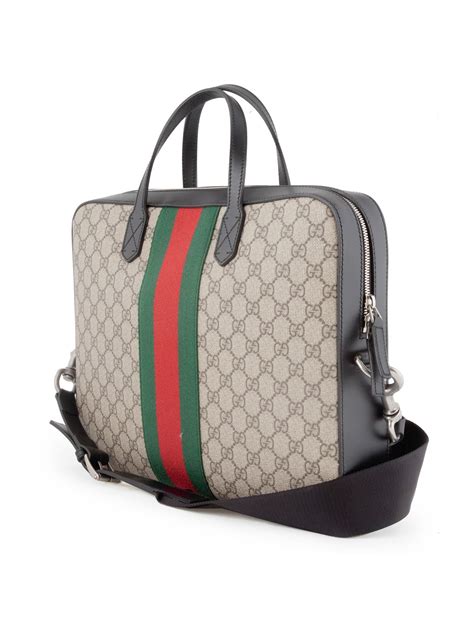 porta computer gucci|gucci briefcase for sale.